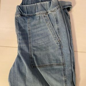 Madewell Pull-On Relaxed Jeans in Beswick Wash
